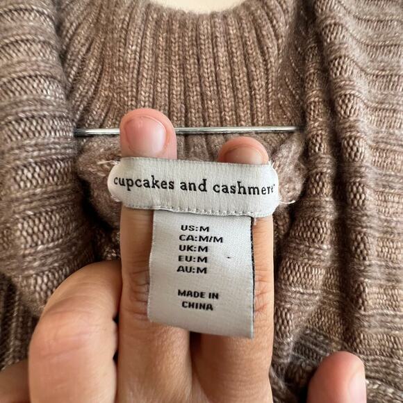 Cupcakes & Cashmere Ribbed Knit Sweater Dress Size Medium - Picture 7 of 9